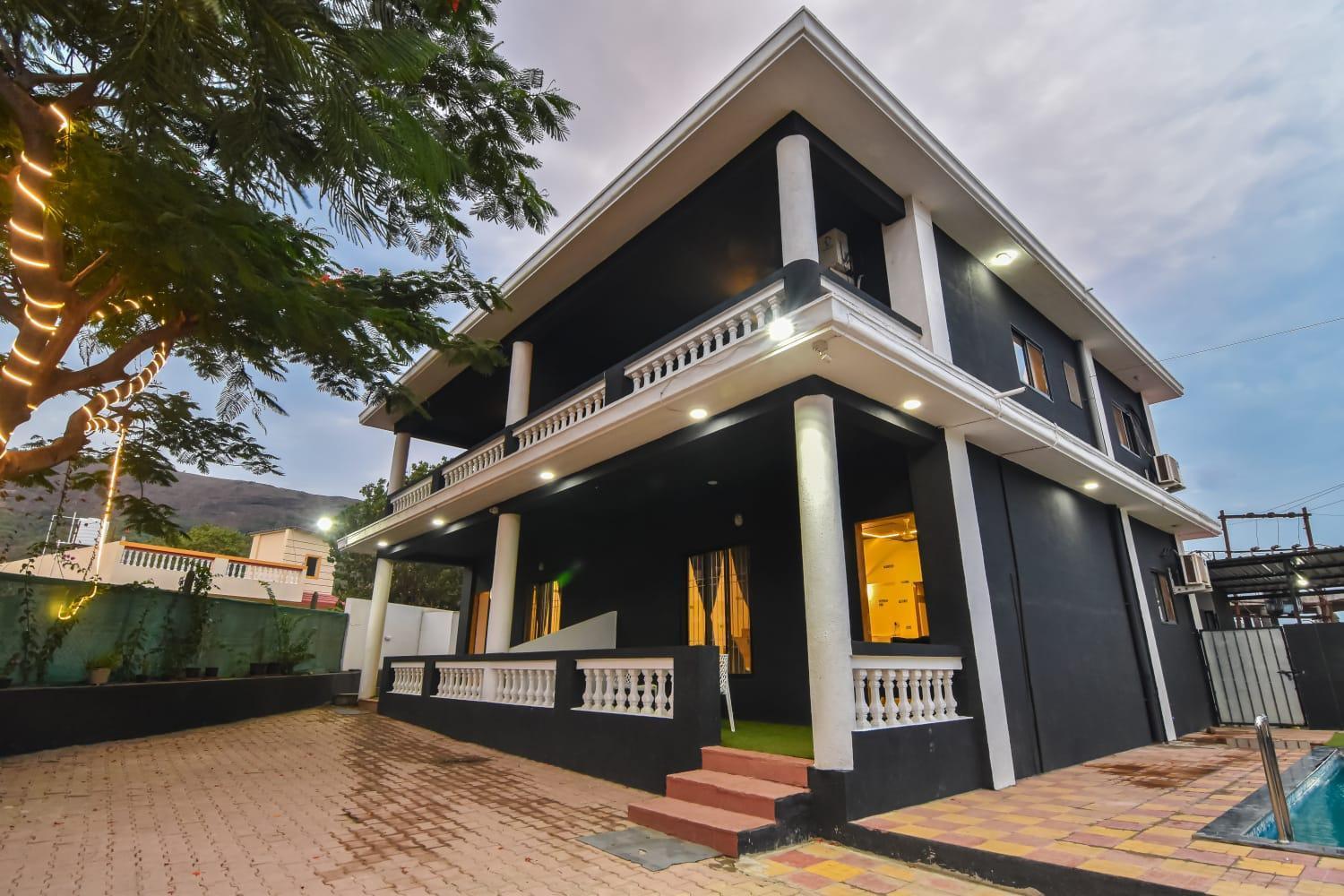Empyrean Stay Ll 3Bhk Ll Black Horse Villa Ll Ac Ll Private Pool Ll Wifi II Lux Ll Лонавала Экстерьер фото
